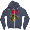 super turtle bros raph Zipper Hoodie