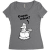 Guess What Women's Triblend Scoop T-shirt