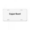 copper boom! License Plate
