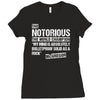 The Notorious, Undisputed World Champion Ladies Fitted T-Shirt