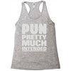 pun pretty much intended Racerback Tank