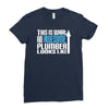 this is what an awesome plumber looks like Ladies Fitted T-Shirt