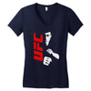 bruce lee family ufc Women's V-Neck T-Shirt