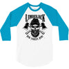 lumberjack skull 3/4 Sleeve Shirt