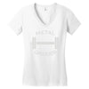 gym dumbbell Women's V-Neck T-Shirt