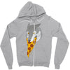 pizza wolf Zipper Hoodie