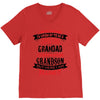 Super Cool Grandad Of A Freaking Awesome Grandson V-Neck Tee