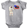 Astronaut Celebrating Independence  Day at 1776 Baby Bodysuit