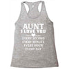 I Love You Aunt Racerback Tank