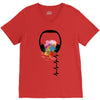 headphone V-Neck Tee