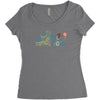jurassic story Women's Triblend Scoop T-shirt