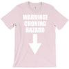 warning choking hazard printed T-Shirt