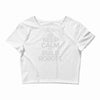 keep calm and build robots in any color Crop Top