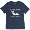 caution men at work V-Neck Tee