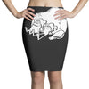 sancho und pancho kult fun fr&ouml;sche frog oldschool Pencil Skirts