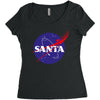 santa nasa Women's Triblend Scoop T-shirt