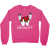 equality white Crewneck Sweatshirt