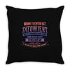 meine tochter ist t&auml;towiert Throw Pillow