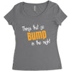 bump in the night Women's Triblend Scoop T-shirt