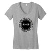 my girl is stronger than you (2) Women's V-Neck T-Shirt