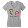 better together Women's V-Neck T-Shirt