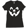 jack o lantern halloween Ladies Fitted T-Shirt