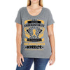 Never Underestimate the Strength of a Childhood Cancer Warrior Ladies Curvy T-Shirt