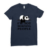 im Not Morning People Ladies Fitted T-Shirt