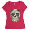 men's pura vida sugar skull Women's Triblend Scoop T-shirt