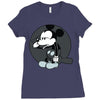 mickey mouse suicide Ladies Fitted T-Shirt