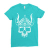 viking skull Ladies Fitted T-Shirt