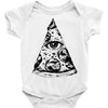 illuminati pizza Baby Onesie