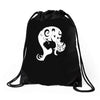 typographic Drawstring Bags