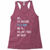 Yes...I'm Pregnant.It's a Boy! And No...You Can't Touch My Belly! Racerback Tank