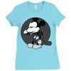 mickey mouse suicide Ladies Fitted T-Shirt