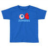 i heart zombies scary eye bloody heart halloween Toddler T-shirt