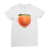 peach t Ladies Fitted T-Shirt