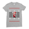 ugly super mario christmas Ladies Fitted T-Shirt