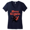 merry krampus Women's V-Neck T-Shirt