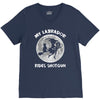 halloween my labrador rides shotgun V-Neck Tee