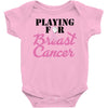 playing for breast cancer Baby Bodysuit