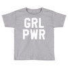 girl power white logo Toddler T-shirt