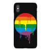 rainbow colored stripes dot running splashes iPhoneX