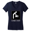 game over baby Women's V-Neck T-Shirt