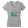 This Guy Loves Camping With His Boyfriend Women's V-Neck T-Shirt