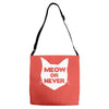 meow or never Adjustable Strap Totes