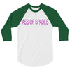 ass of spades 3/4 Sleeve Shirt