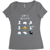 cat's resume Women's Triblend Scoop T-shirt