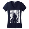 winner winner chicken dinner 3 Women's V-Neck T-Shirt