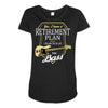 retirement plan Maternity Scoop Neck T-shirt